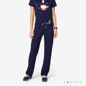 Navy Figs Scrub Pants